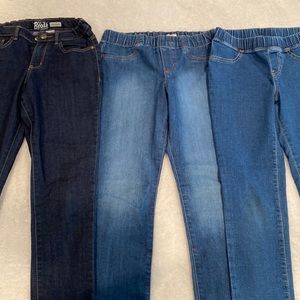 Lot of 3 pairs of little girls jeans size 8